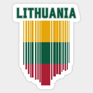 Lithuania flag, lithuanian flag Sticker